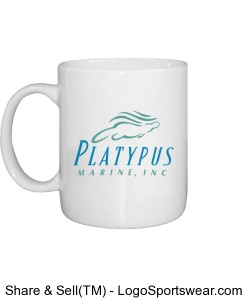 Platypus Marine 11oz Coffee Mug Design Zoom